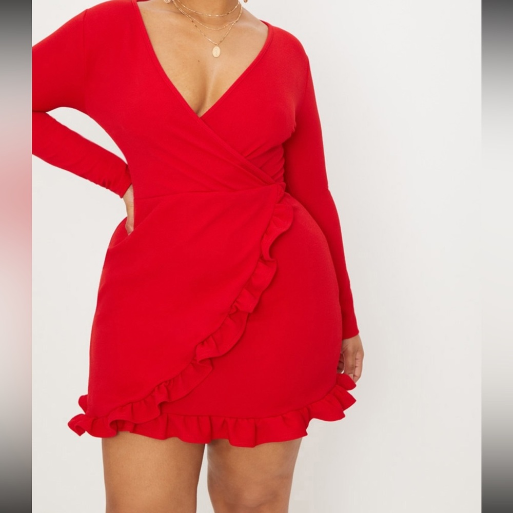 Ruffle Mini Dress ❤️🔥 - Picture 3 of 5